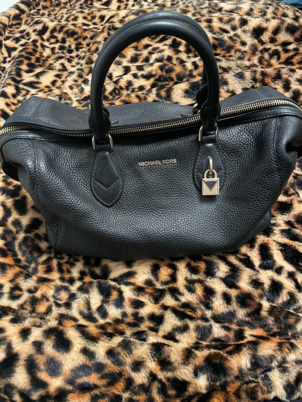 Michael Kors Grayson Large Pebble Satchel Bag